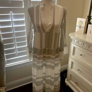 Silk and Salt Summer of Love Dress, green but more gray/green.